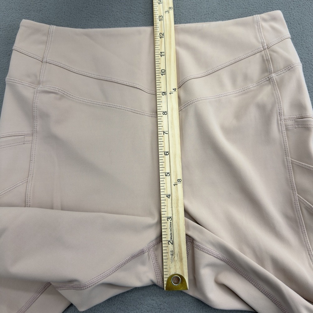 Free People FP Movement On Cloud Nine Leggings Size M Pink Pearl Side Pocket - Picture 7 of 11